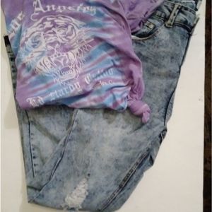 🎈🎈🎈AQ Distressed Shape Up Skinny Jeans